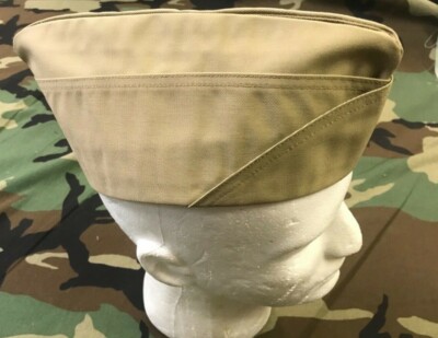 BERNARD CAP CO. KHAKI TAN GARRISON HAT sz  7 3/4 Envelope Cover