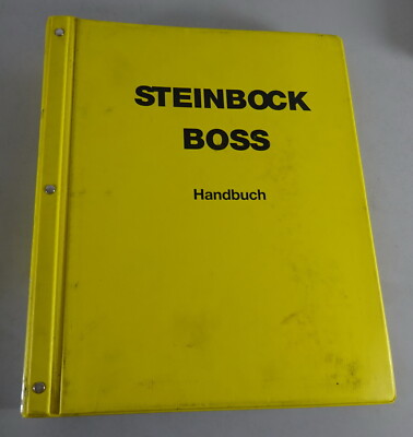 Operating Instructions / Workshop Manual Steinbock Boss Forklift WK10/WK14/MK1B