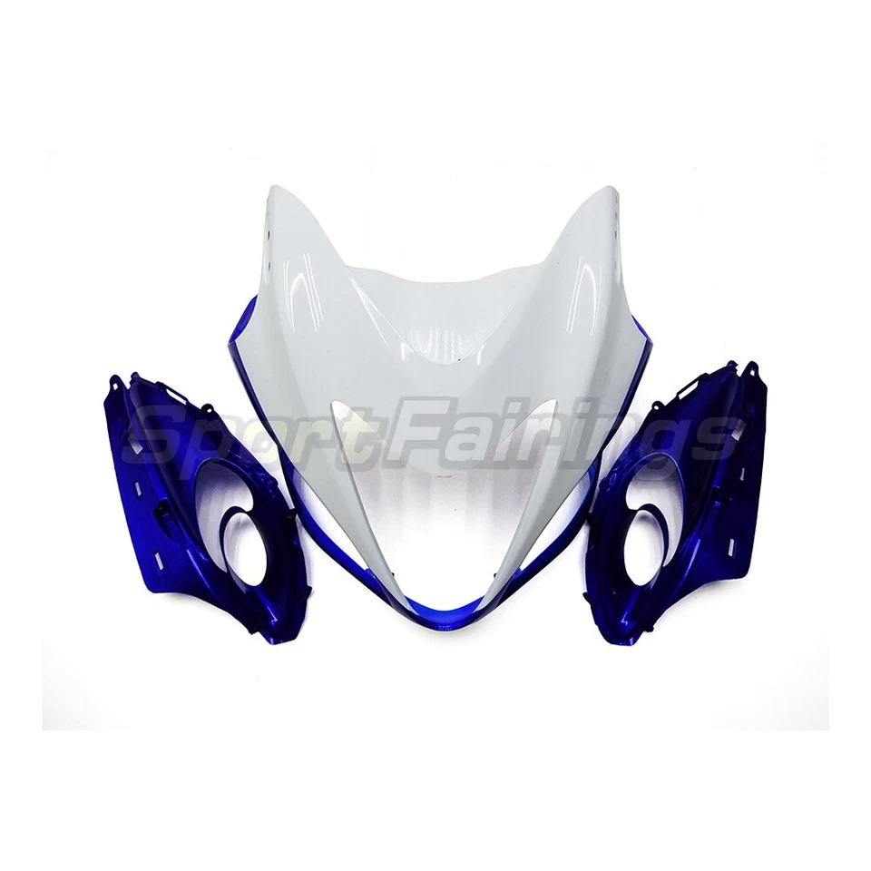 White Blue Fairing Kit for Suzuki GSXR1300R Hayabusa 2008 - 2020 14 18 Body Kit - Image 3 of 4