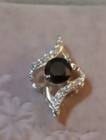 NATURAL BLACK DIAMOND 2.20 CT. GEM TESTED WHITE DIAMOND ACC. 925 SILVER PENDANT — photo 5