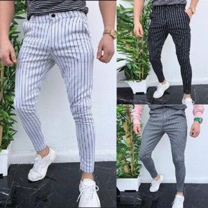 business casual striped pants