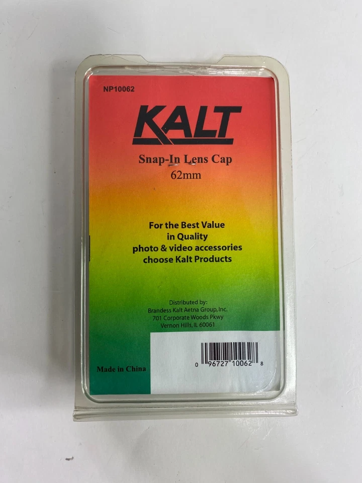 Kalt Snap-in Camera Lens Cap 62mm, Black Plastic Original NP10062 Omega New NOS - Image 2 of 2