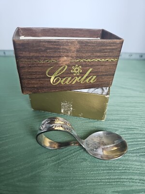 VINTAGE 1847 ROGERS I S BENT BABY SPOON W