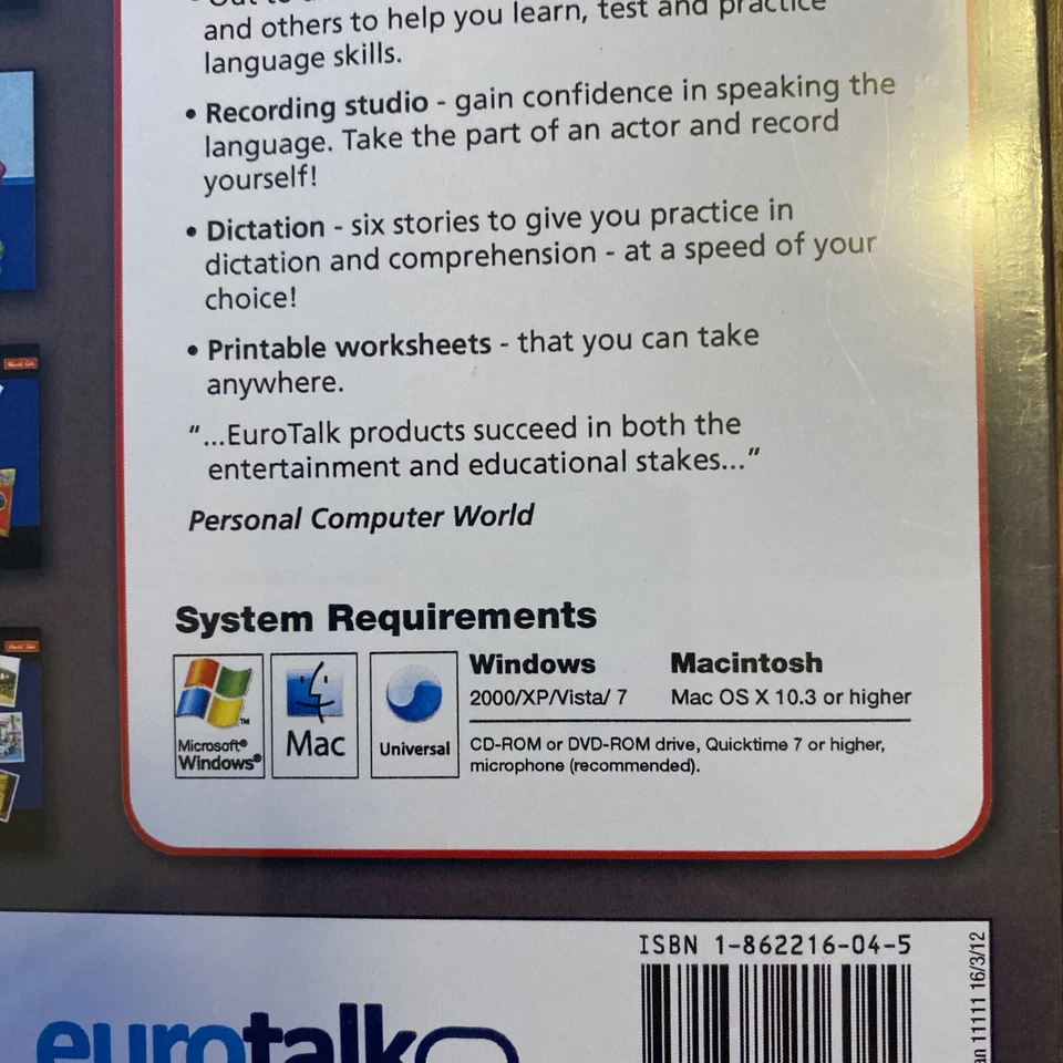 Eurotalk Interactive World Talk - Learn German (PC & MAC) - Brand New And Sealed - Image 4 of 4