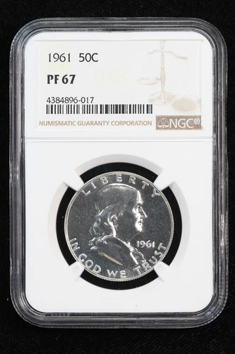 1961 Proof Franklin Half Dollar NGC PF67 38DS
