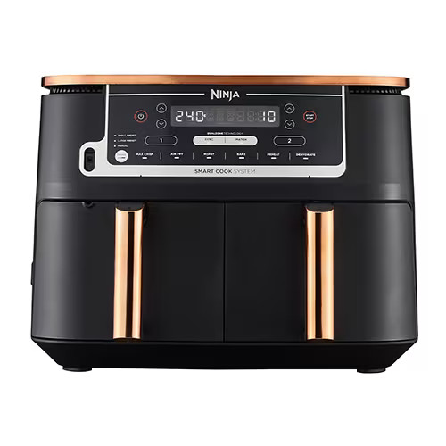 Ninja Foodi MAX Dual Zone Air Fryer | 9.5L, Built-In Probe | REFURB | AF451UK