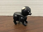 Vintage Fisher Price Little People Black Pig White Ears RARE