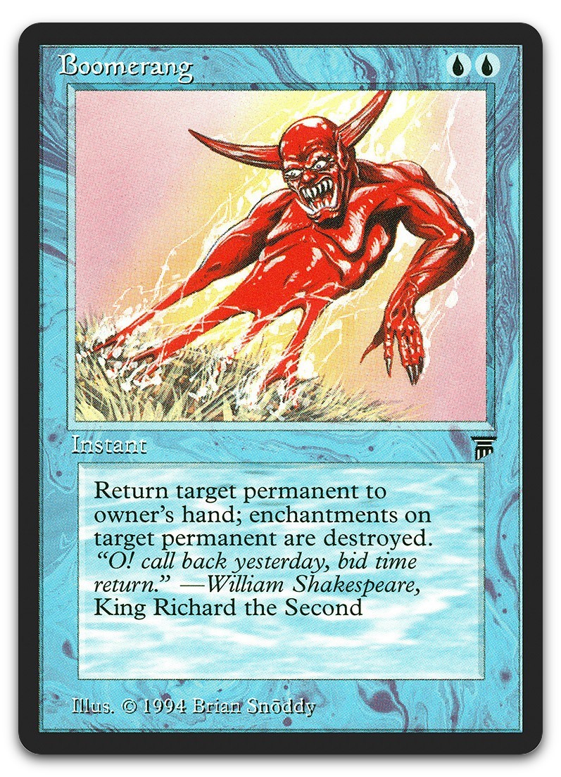 Boomerang (NM) Legends LEG Magic MTG