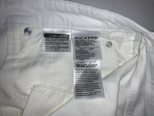Dockers Alpha Khaki Slim-Fit Pants Men’s 36x32 White Supreme Flex YGI P5-104 - Picture 10 of 16