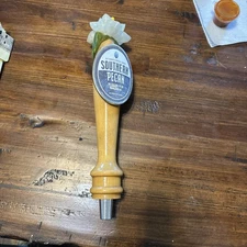 Lazy Magnolia Brewing Company “Southern Pecan”- Wood Base BEER TAP HANDLE-HTF