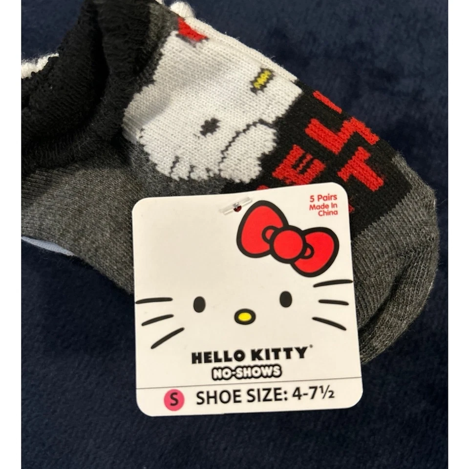 Calcetines Hello Kitty para niños talla: 4 - 7,5 Foto 4 de 4