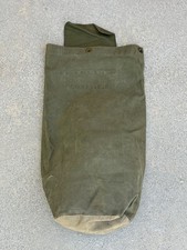 Vintage WWII Korea Era US Military Duffel Bag Canvas Named COOLEY Stenciled