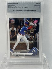 2025 Topps Now Home Run Derby Matt Olson TCC Graded Gem Mint 10