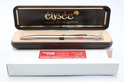 Vintage (c1988-97) Elysee Streamline Kugelschreiber Stahl CT (Gehäuse & Mine)