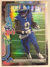 2025 Topps Chrome Football Jahmyr Gibbs Future Stars Refractor Lions