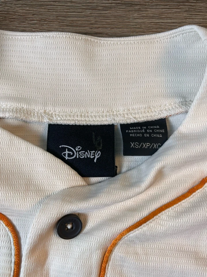 Camiseta de béisbol Disney Tiggers #26 Robin naranja crema XS Giants Tigers Clemson Foto 4 de 4