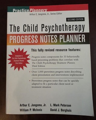 Practiceplanners Ser.: Child Psychotherapy Progress Notes Planner