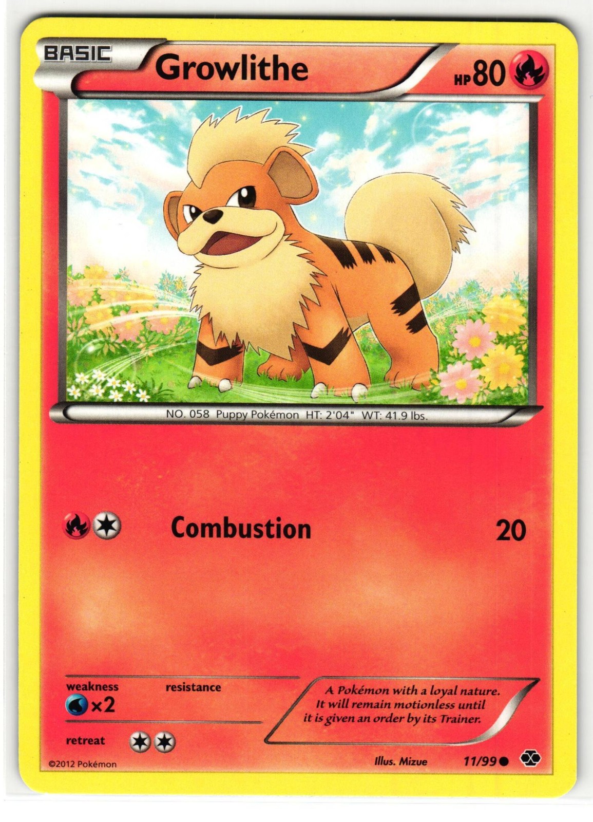 GROWLITHE 11/99 NEXT DESTINIES ENGLISH POKEMON TCG