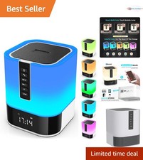 Modern Dimmable LED Lamp with Bluetooth Speaker & Alarm Clock – Ideal Gifts