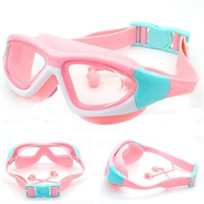 Kinder Schwimmbrille Antibeschlag Silikon Komfort großer Rahmen Jungen Mädchens