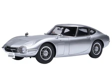 1967 TOYOTA 2000GT RHD SILVER 1/18 MODEL CAR BY AUTOART 79548