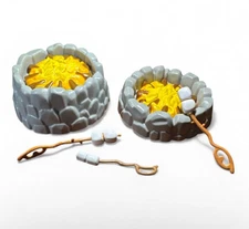 Barbie Camp Fire S’mores Camping Bonfire Fire Pit Marshmallow Props Glam Camper