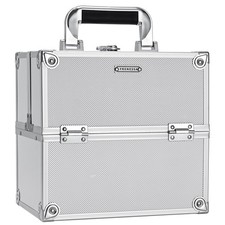 FRENESSA Makeup Train Case Makeup Organizer Box Portable Cosmetic Travel Case...