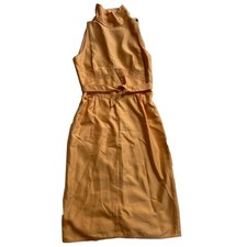 Valentino Silk Turtleneck Sless Midi Dress