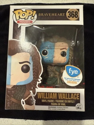 Funko POP William Wallace #368 Braveheart FYE Exclusive Vaulted Bloody Version