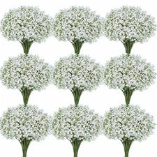 50 Pcs Baby Breath Artificial Flowers, Fake Babys Breath Gypsophila Flowers B...