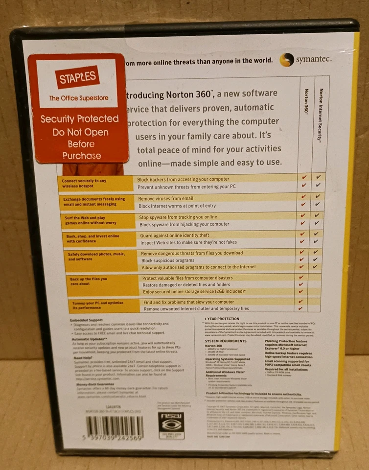Norton 360 All-In-One 1 YR 3 PCs Antivirus Security Software (sponsored Staples) - Image 3 of 4