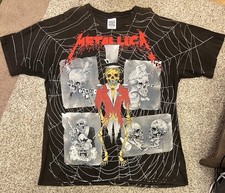 Vintage 1992 Metallica PUSHHEAD RINGMASTER T Shirt WILD OATS XL