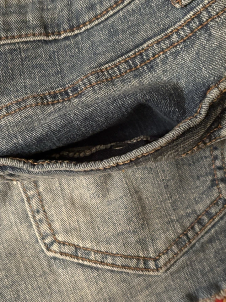 Pantalones Cortos de Jean Joe Boxer Corte para Mujer Bolsillos a Cuadros Talla 9 30” Cintura ¡Súper Lindos! Foto 4 de 4