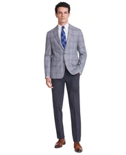 Tommy Hilfiger Mens Modern fit Sport Coat Blazer 38 S Light Grey Plaid