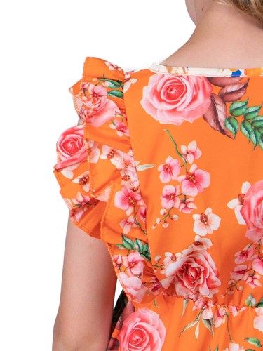 Short Summer Party Dress Skirt Flower Pattern Children Girls 30383 - Picture 22 of 42