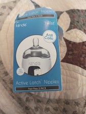 Kiinde Twist Active Latch Nipple Medium Flow 2 Count Anti Colic