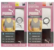 [NEW with BOX] Puma Seamless Sports Bra 2 Pack ***FREE SHIPPING***