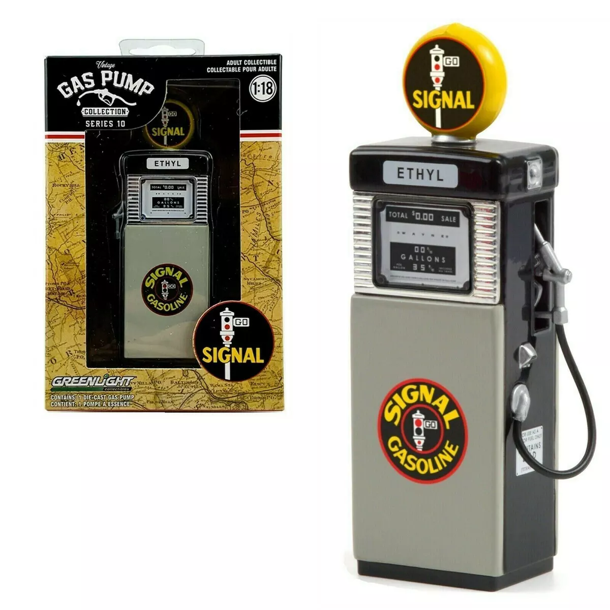 Greenlight Vintage Gas Pumps 1951 Wayne 505 Gas Pump Signal