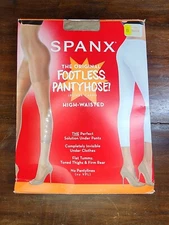 Spanx 912 Womens Higher Power High Waist Low Shaper Capri Shade Nude Size B