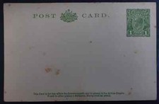 1925-Australia 1d Grn PrePrint KGV Postcard-Uni High School Old Coll Cricket Clb