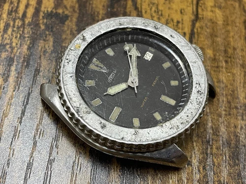SEIKO  7002-7000   Automatic Divers Watch Non Runner Complete Needs Serviced