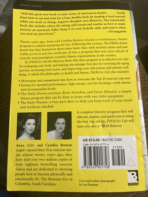 Firm for Life by Benson, Anna; Benson, Cynthia (Trade Paperback 
