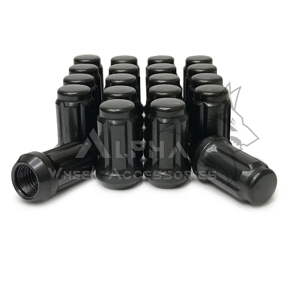 20 tuercas negras 6 estrías 1/2x20 para Ford Mustang Shelby GT 500 Boss 1964-2014 Foto 3 de 4