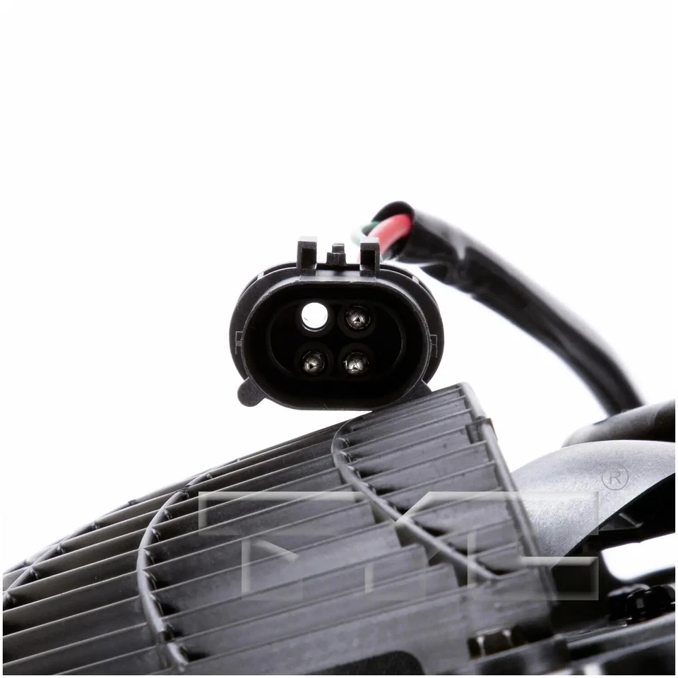 Conjunto de ventilador condensador TYC 611240 A/C para 99-03 BMW 525i 528i 530i 540i - Imagem 4 de 4