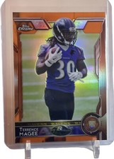 Terrence Magee 2015 Topps Chrome Orange Refractor RC Card #128 Baltimore Ravens