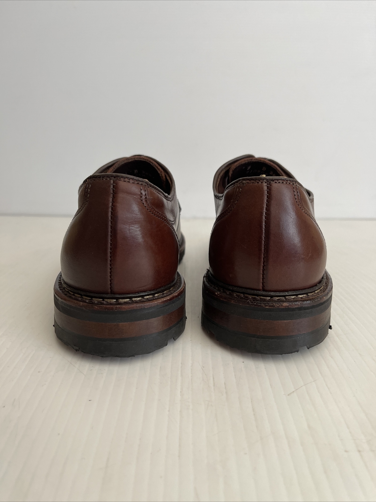 SAOLA Allen Edmonds Ace Cap Toe Derby Pelle marrone 9 D (Y86)