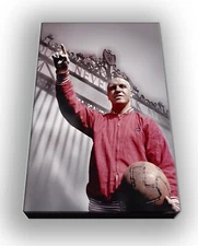 Liverpool FC - Bill Shankly -  Wall Hanging Box Canvas  - Made in UK 38cm x 26cm