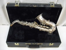 C. G. CONN "NEW WONDER" PRO CURVED SILVER Bb SOPRANO SAXOPHONE R.T.H. VINTAGE