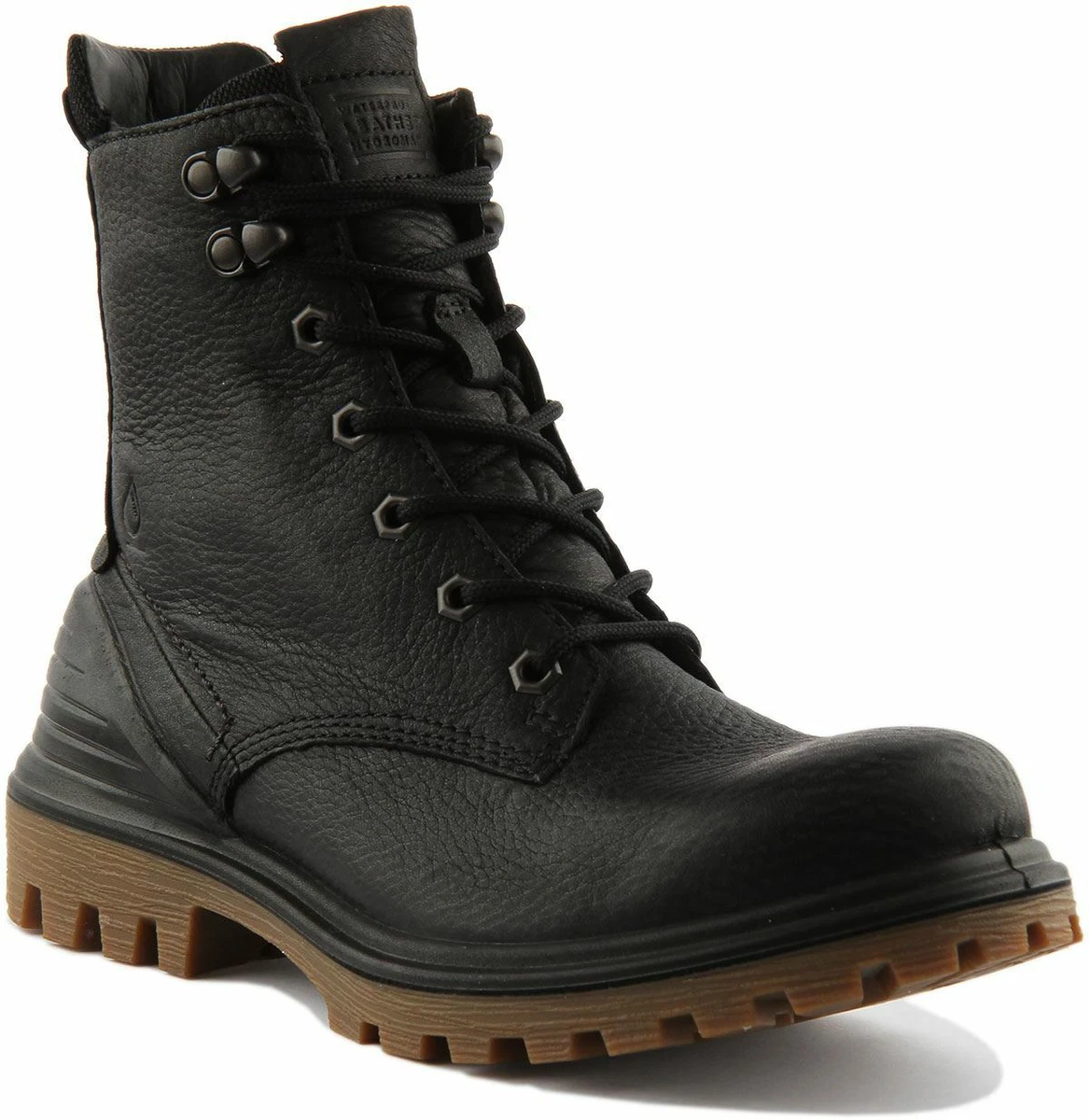 Ecco Tredtray Womens Lace Up Leather Hiker Boots In Black Size UK 3 8