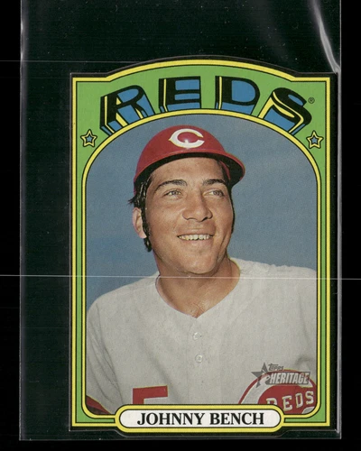 Johnny Bench 2021 Topps Heritage #72DC-8 1972 Die Cuts